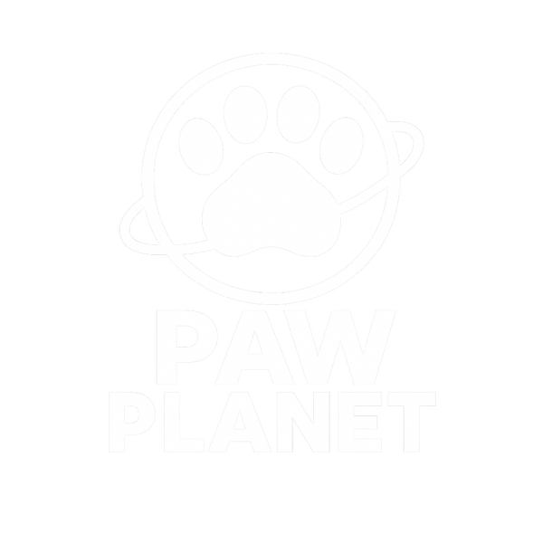 Paw Planet logo wit zonder achtergrond